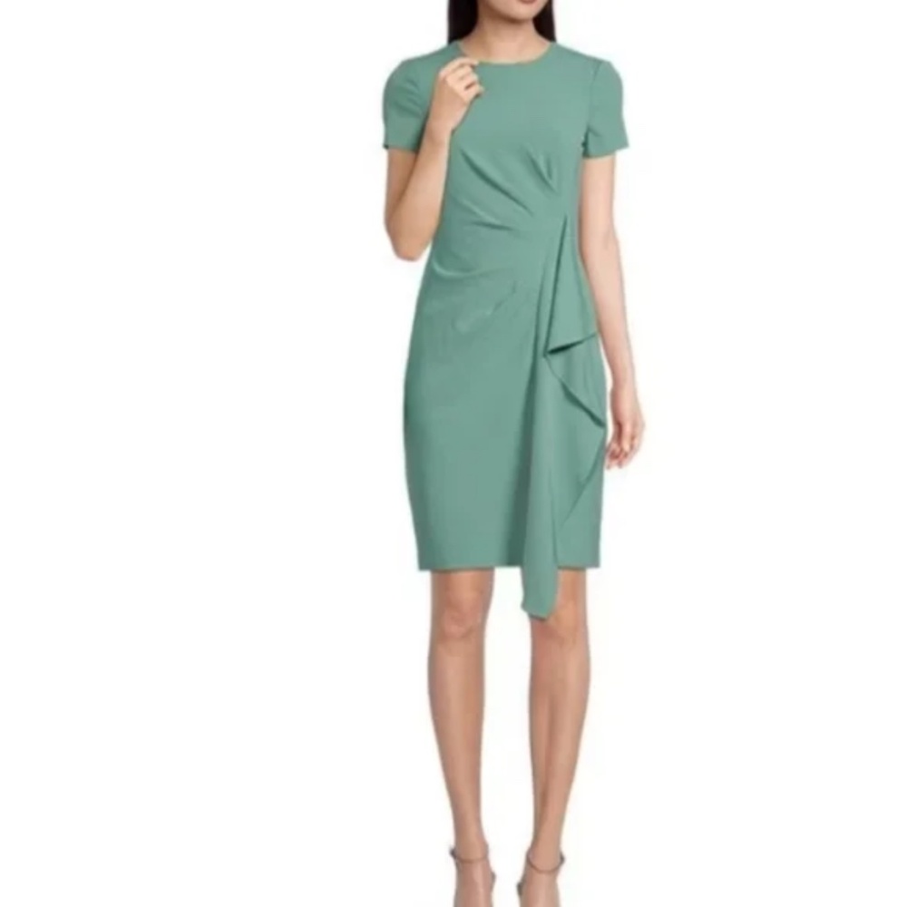 Vince Camuto ruffle sheath dress